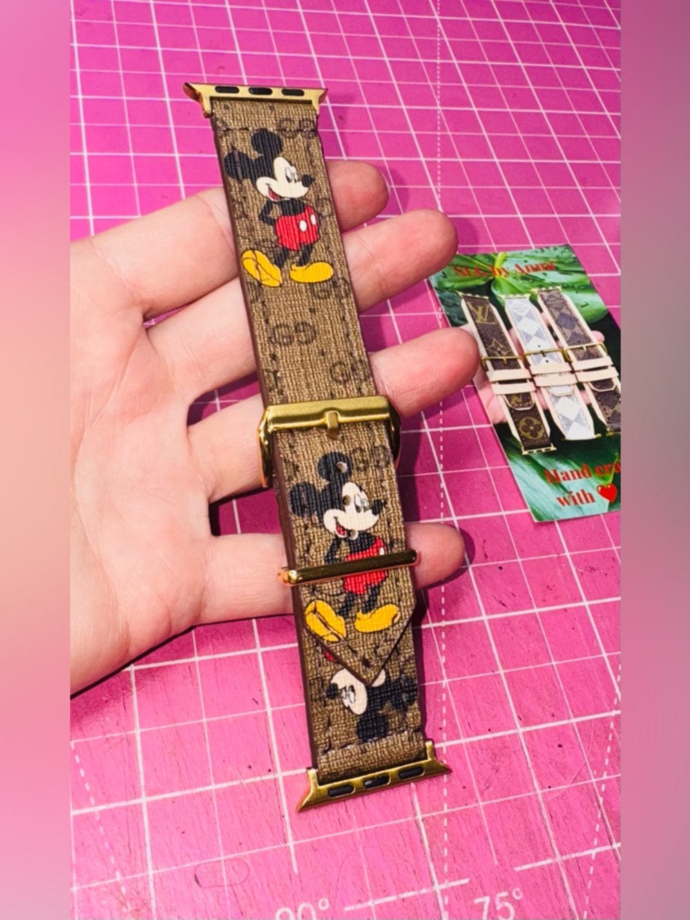 ❤️ GG Disney Apple Watch band Handmade ♻️ Custom made-by-order! - Picture 7 of 15
